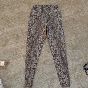 Snakeskin Print Leggings